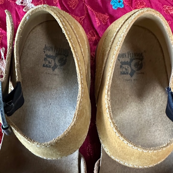 John Fluevog Sarika Yellow Closed-Toe Sandals - Picture 4 of 8